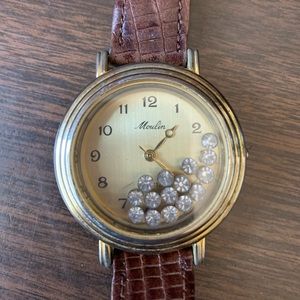 Leather Moulin Quartz Ladies Watch
